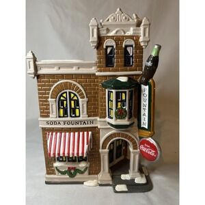 Department 56 Coca-Cola Corner Drugstore 1995 Snow Village 54844 In Original Box